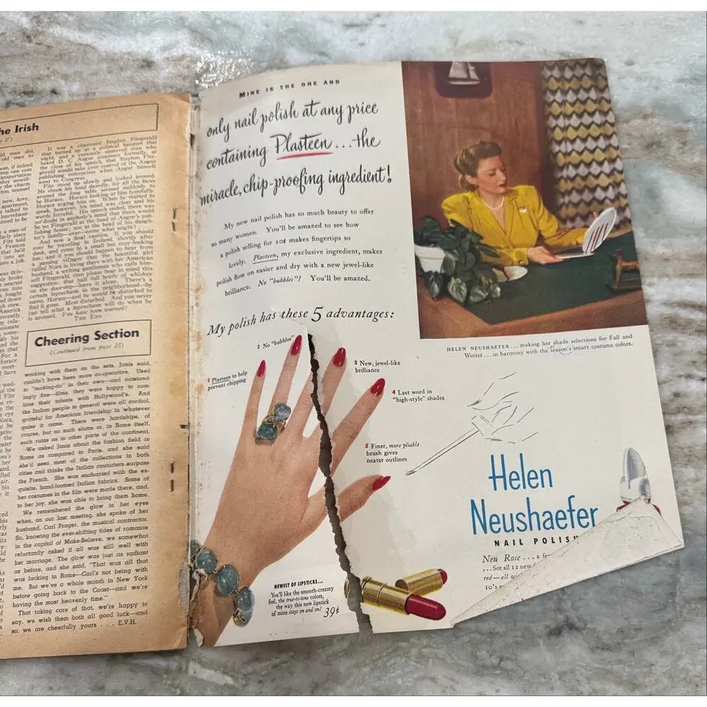 Vtg Screen Stories Magazine Oct. 1948 Elizabeth Taylor Ads Movies +